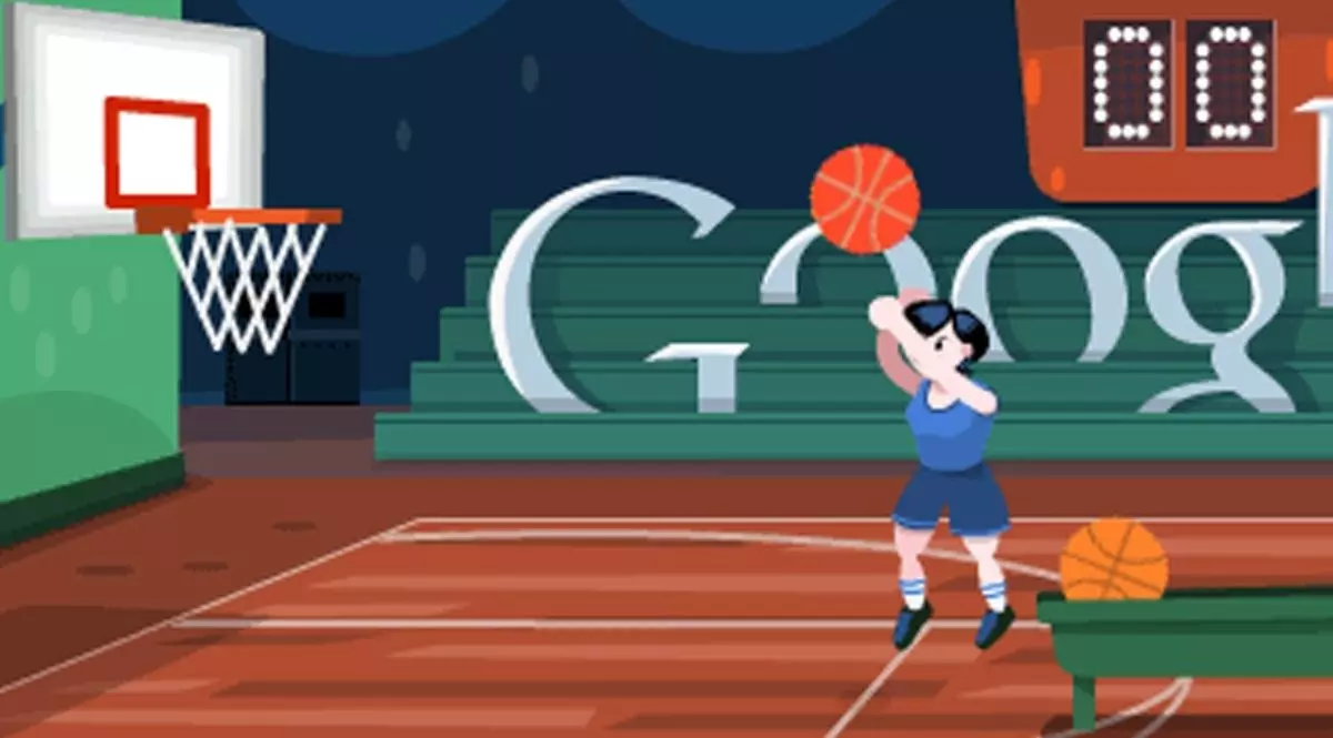 Jogando os jogos escondidos do Google! #basquete #google #jogos