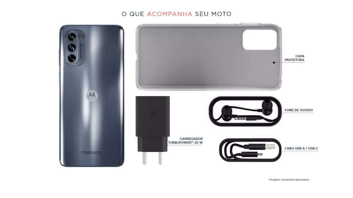 Moto G62 o que acompanha